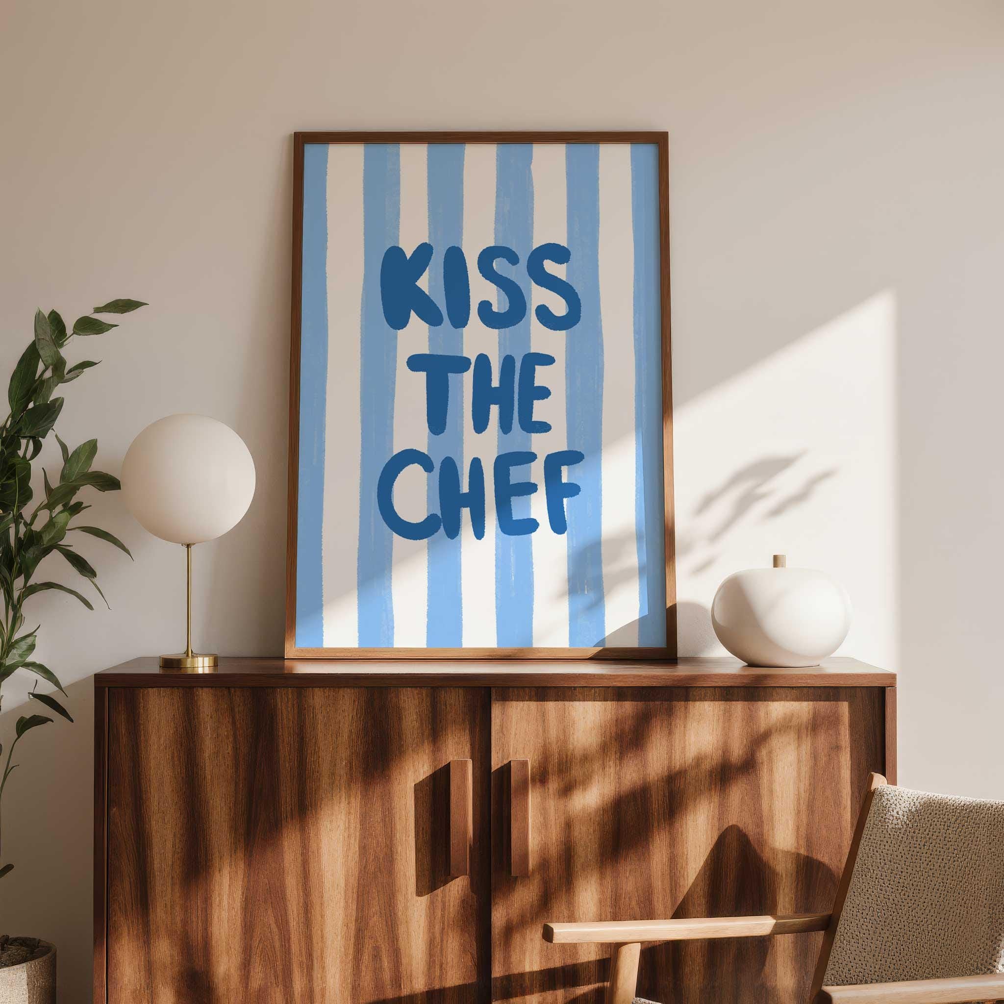 Kiss the Chef Wall Art Digital Download