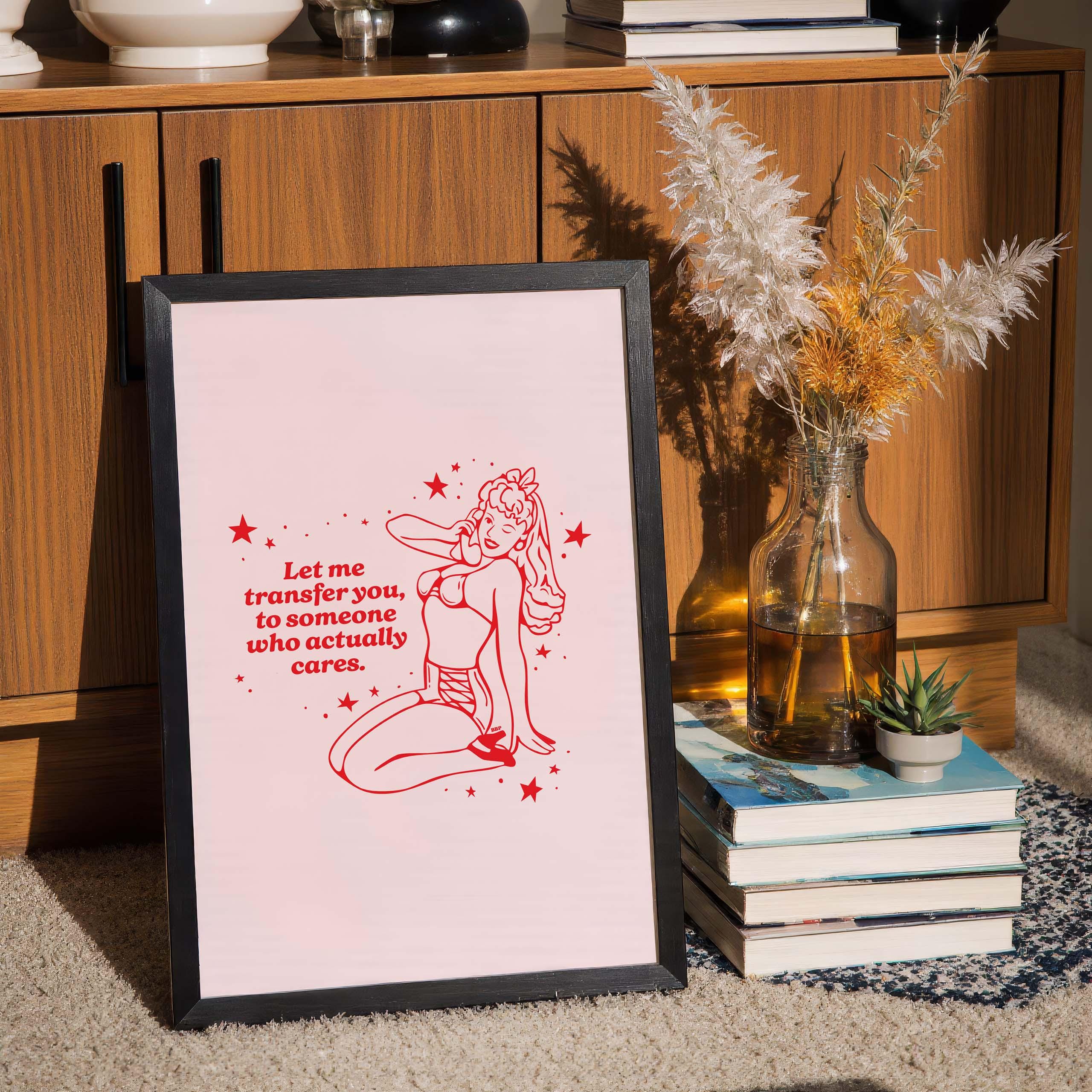 Pin-Up Sassy Sarah Digital Art Print | Instant Download