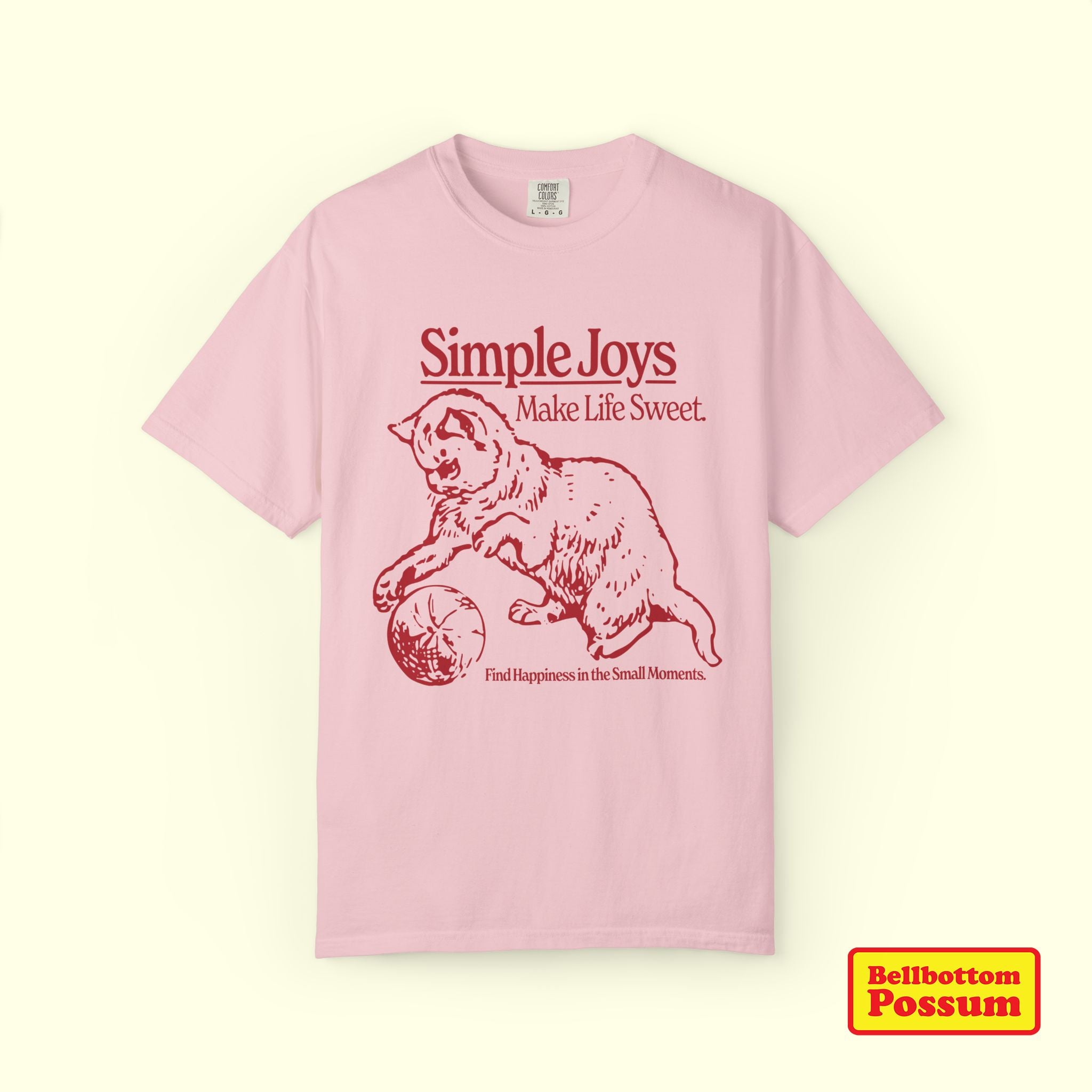 Simple Joys Cat T-Shirt | Comfort Colors