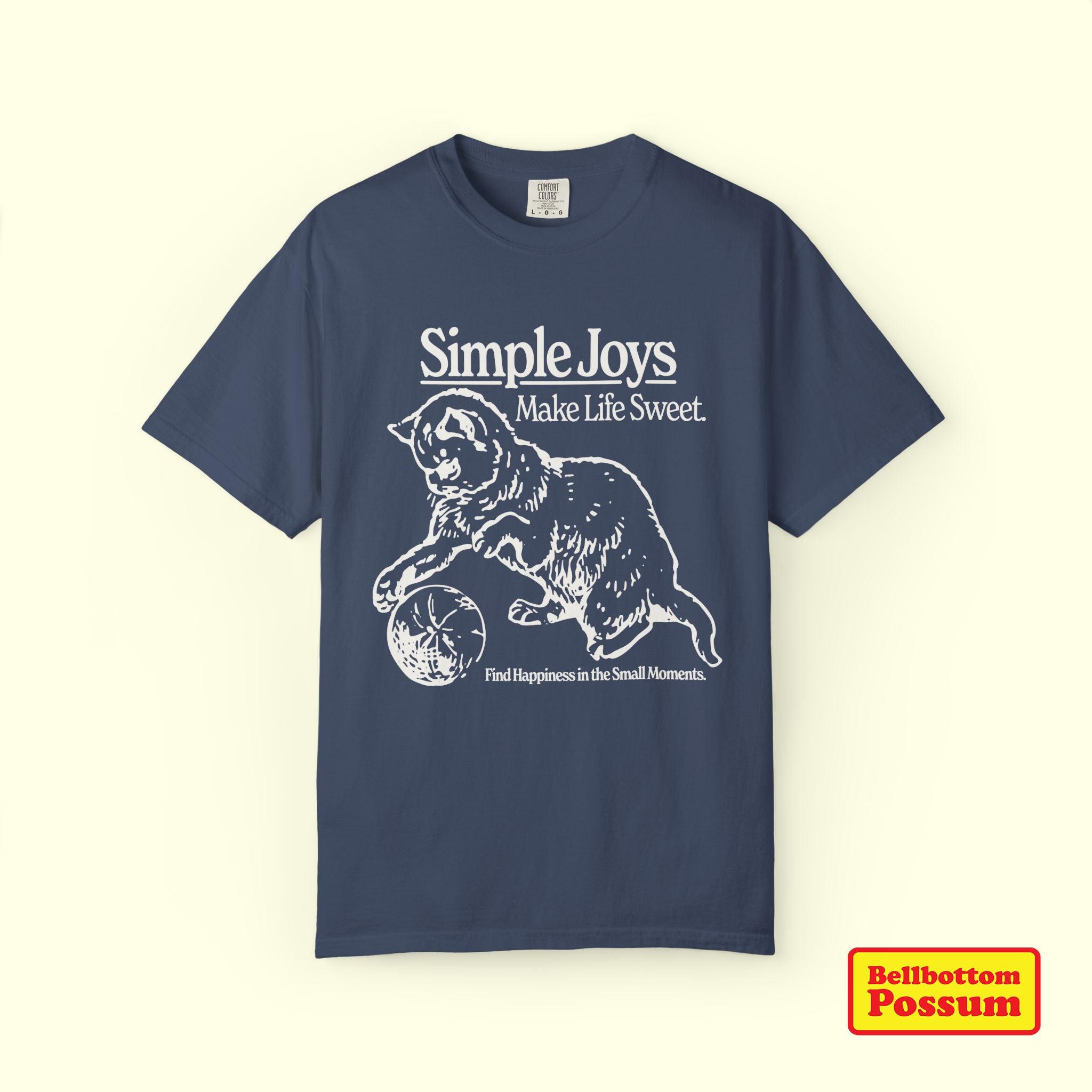 Simple Joys Cat T-Shirt | Comfort Colors