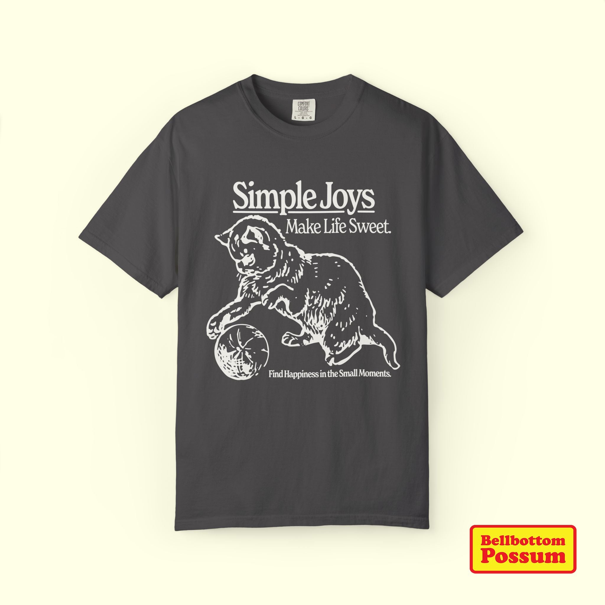 Simple Joys Cat T-Shirt | Comfort Colors