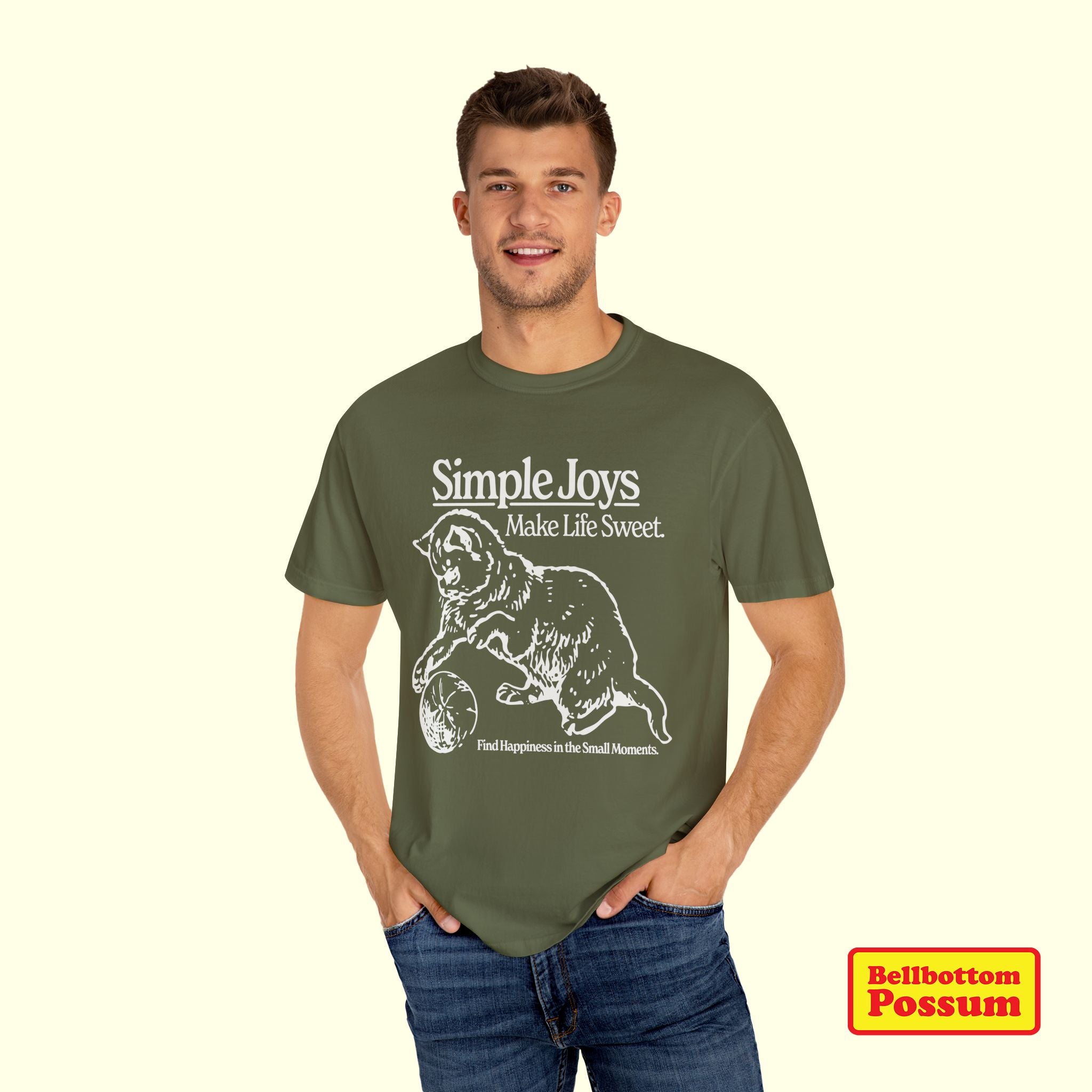Simple Joys Cat T-Shirt | Comfort Colors