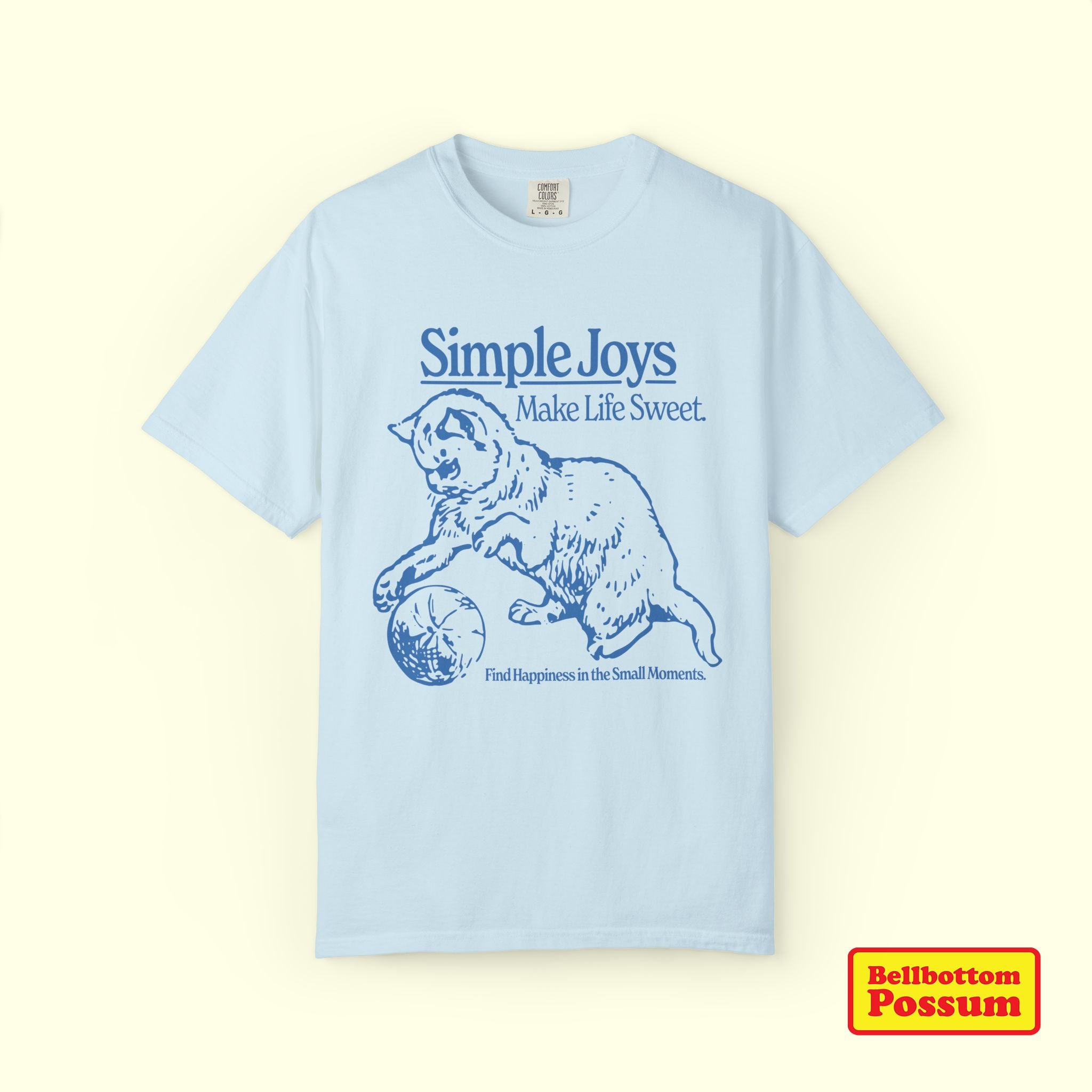 Simple Joys Cat T-Shirt | Comfort Colors