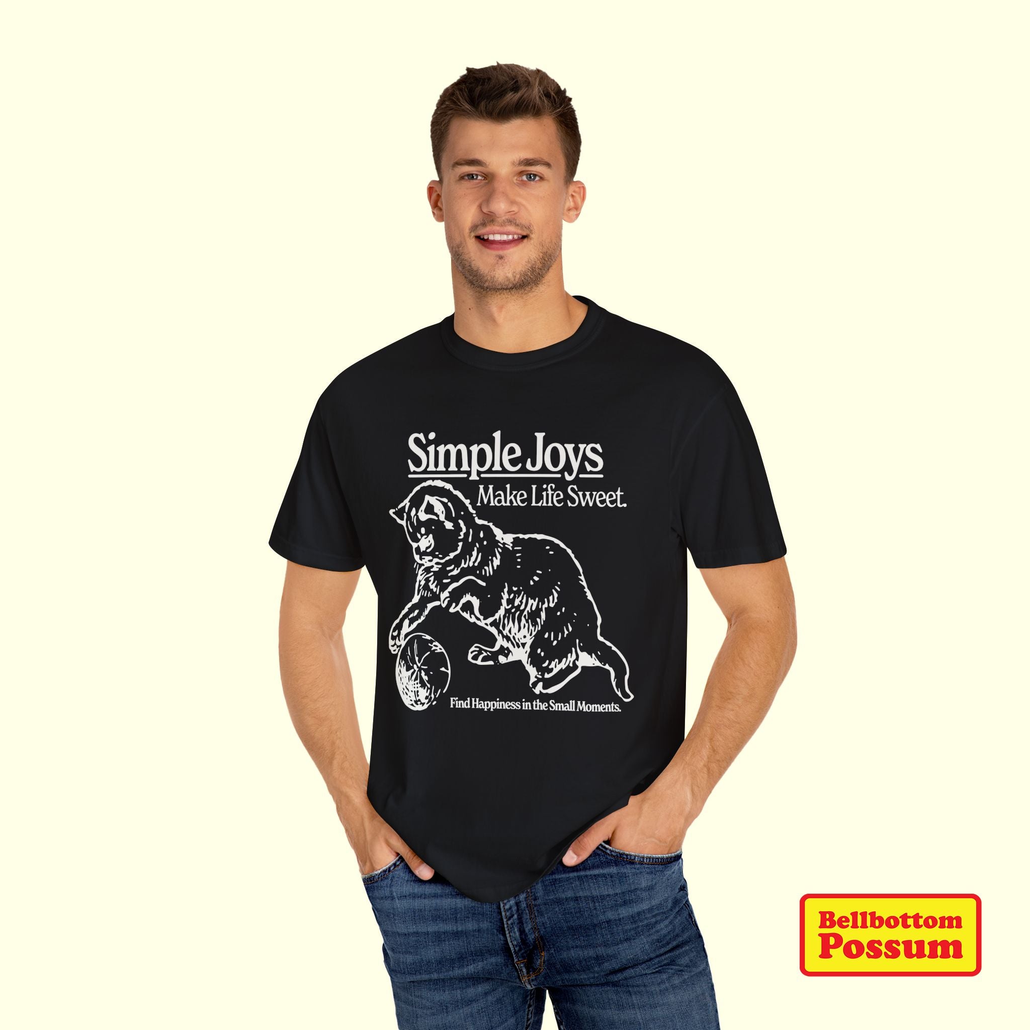 Simple Joys Cat T-Shirt | Comfort Colors