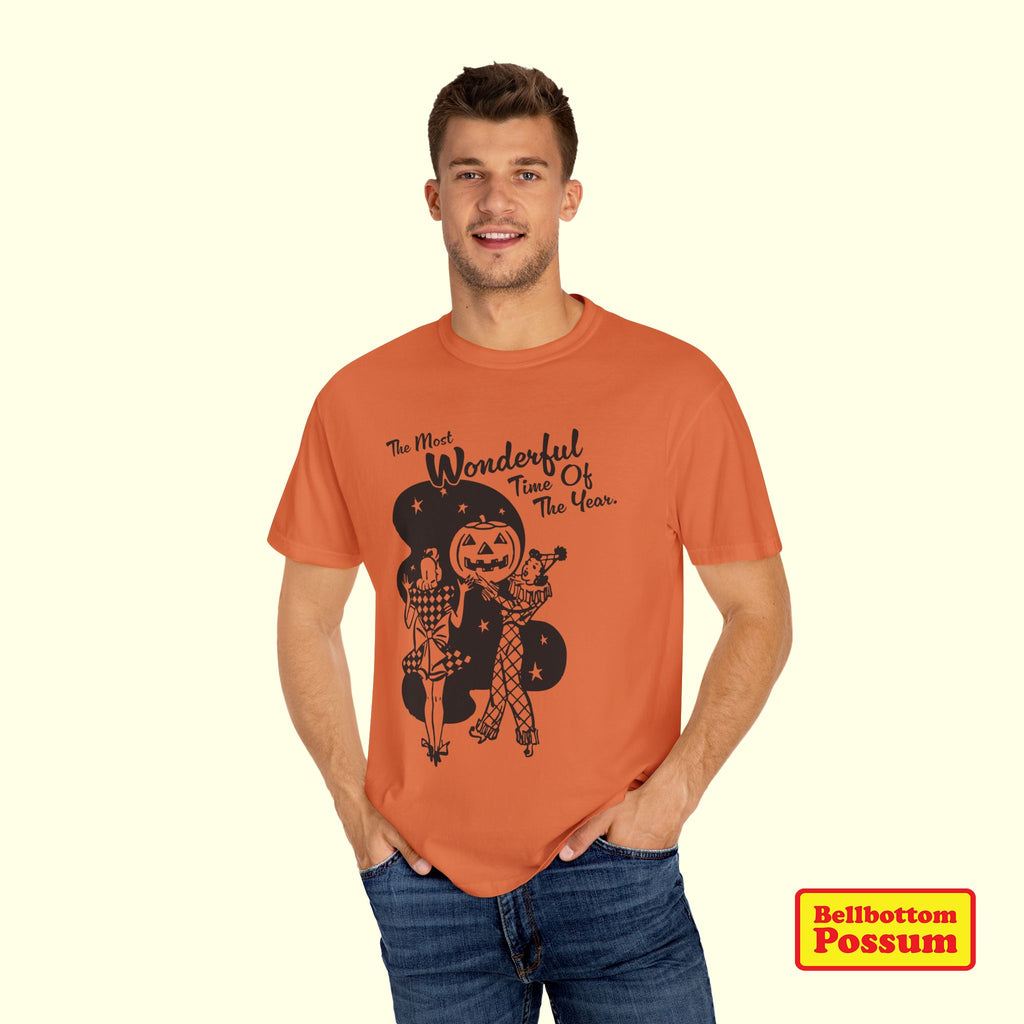 The Most Wonderful Time of the Year Halloween T-Shirt | Funny Seasonal Graphic Tee | Spooky Season Retro Vintage Shirt
