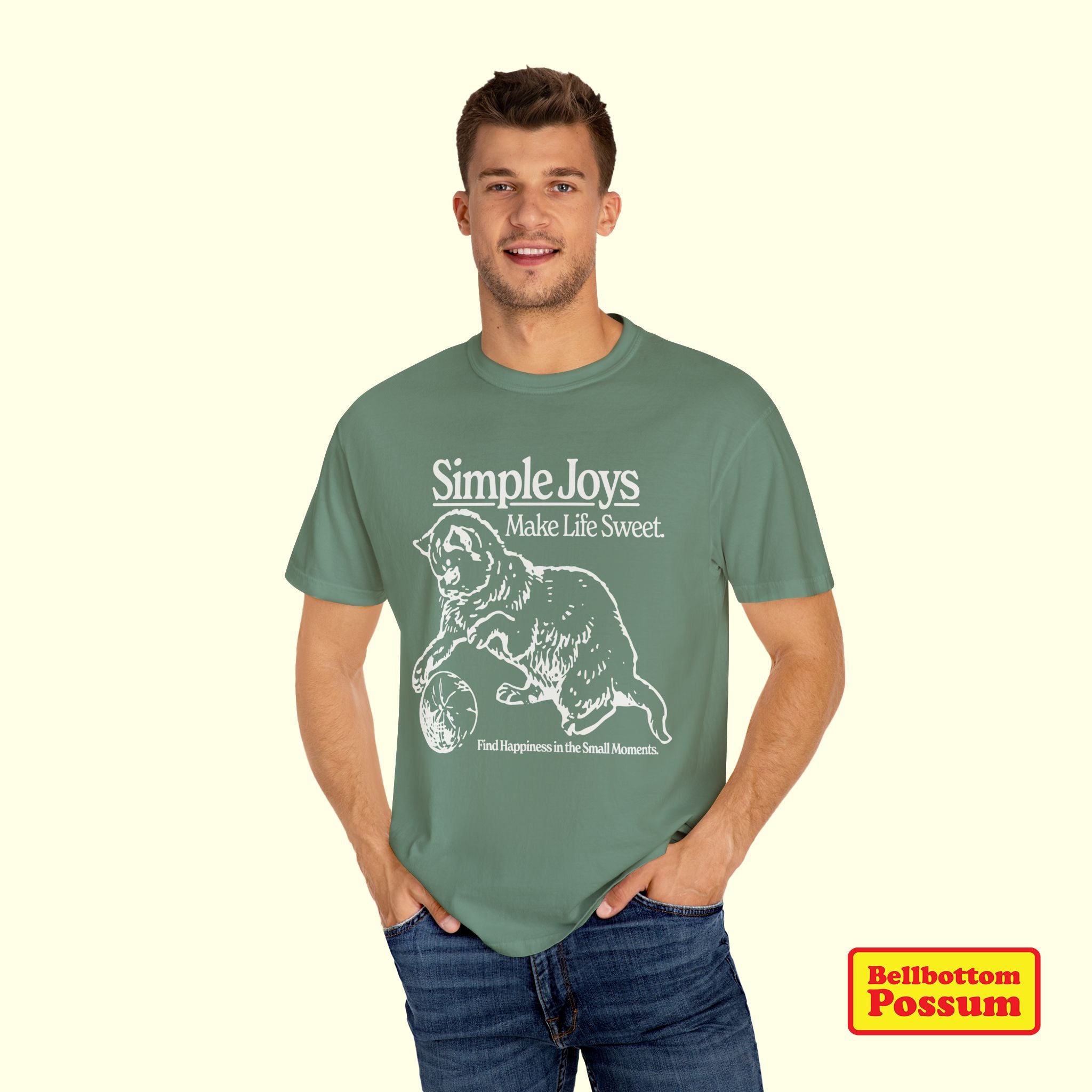 Simple Joys Cat T-Shirt | Comfort Colors