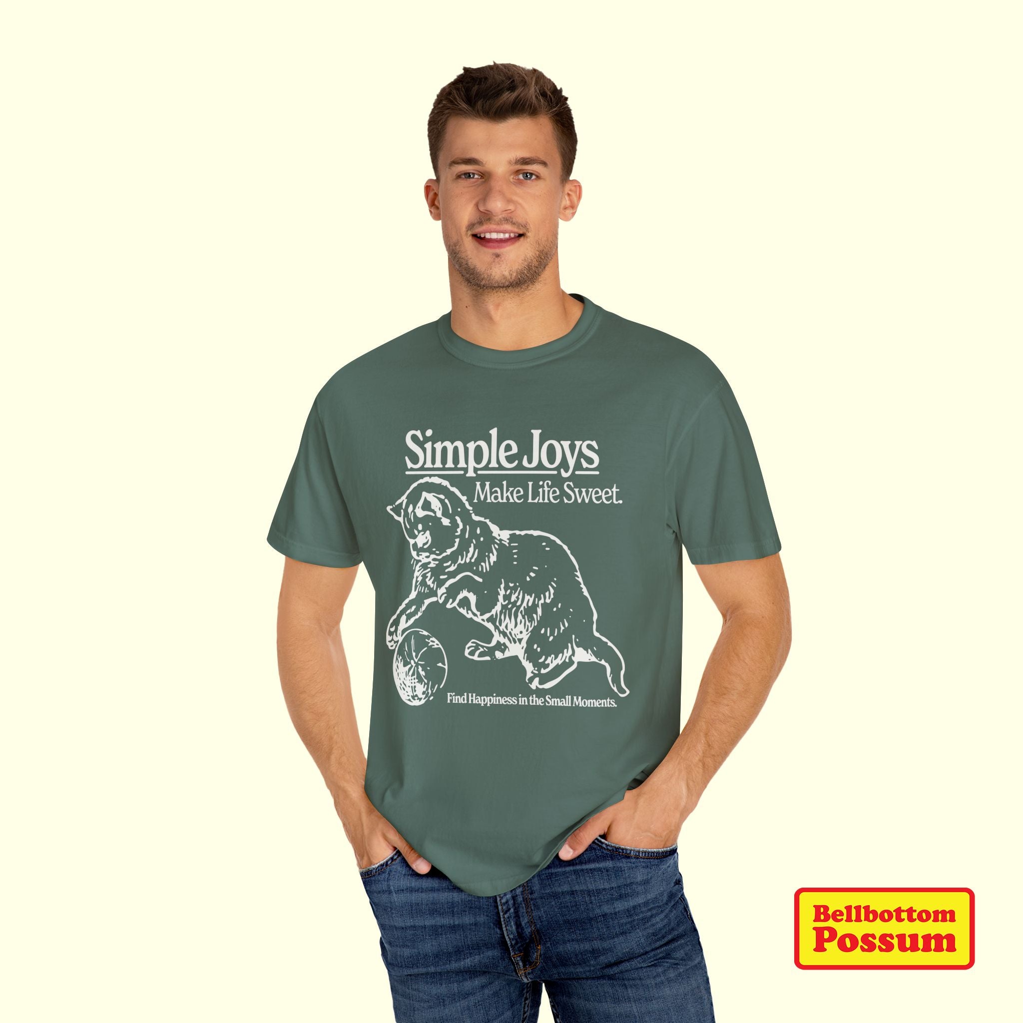 Simple Joys Cat T-Shirt | Comfort Colors