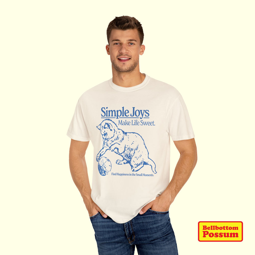 Simple Joys Cat T-Shirt | Comfort Colors