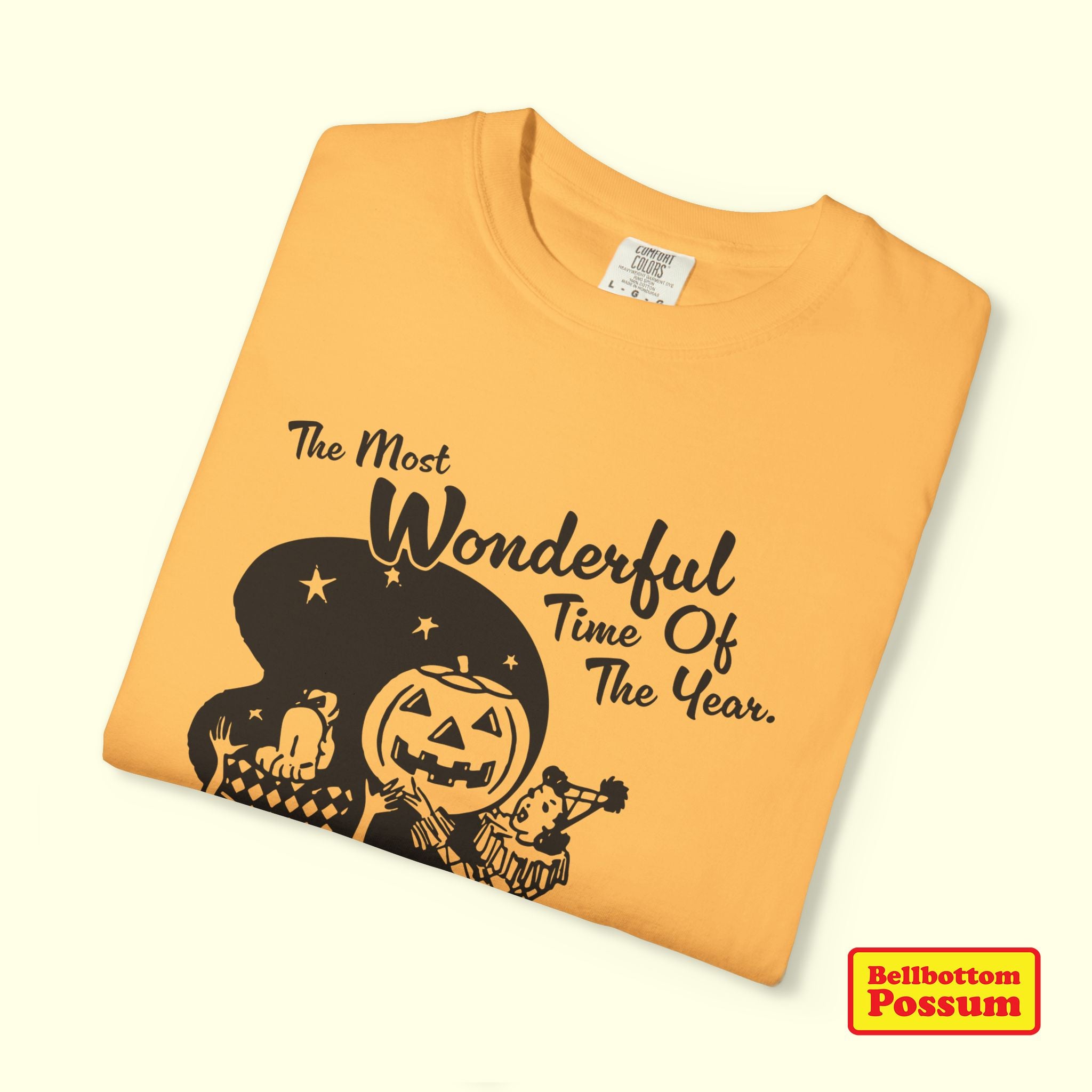 The Most Wonderful Time of the Year Halloween T-Shirt | Funny Seasonal Graphic Tee | Spooky Season Retro Vintage Shirt
