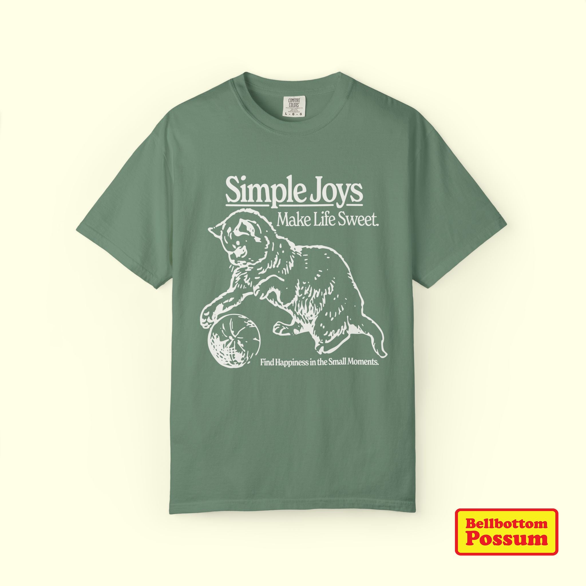 Simple Joys Cat T-Shirt | Comfort Colors