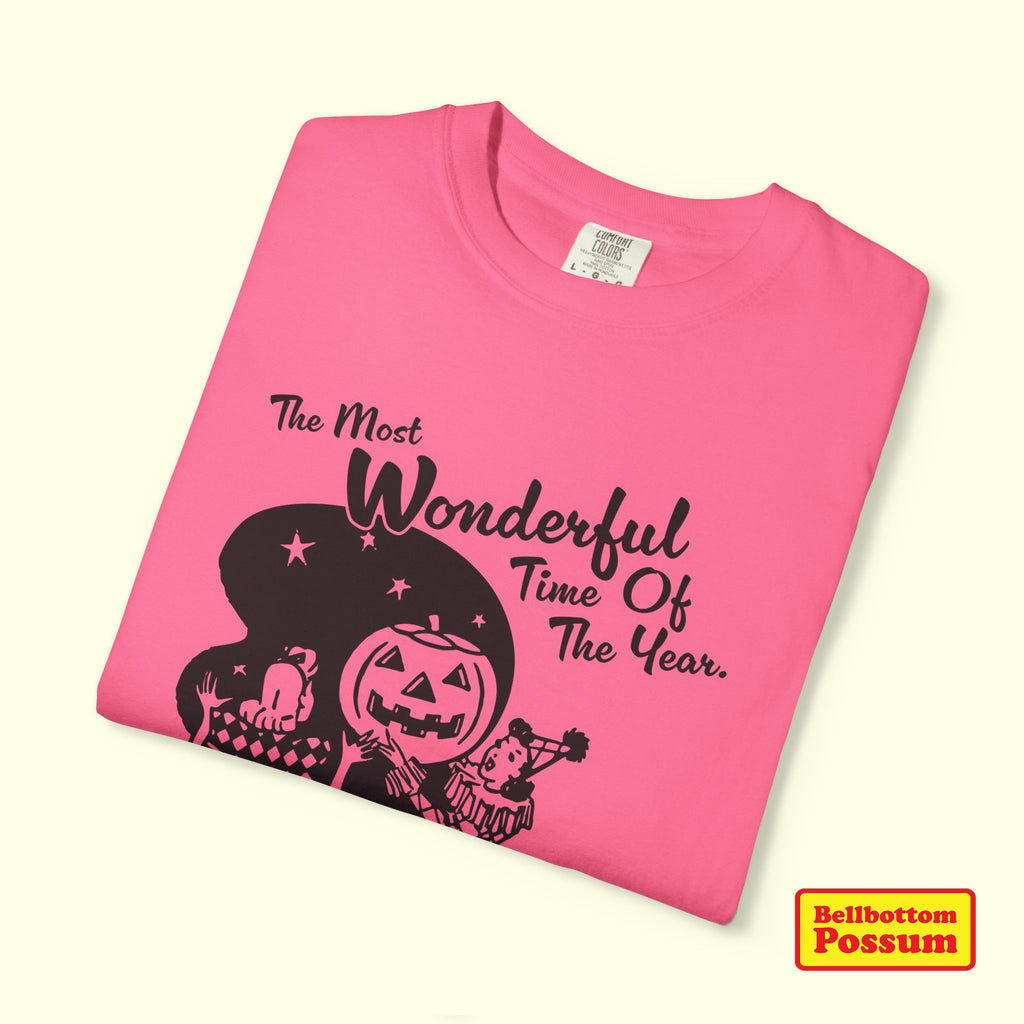 The Most Wonderful Time of the Year Halloween T-Shirt | Funny Seasonal Graphic Tee | Spooky Season Retro Vintage Shirt