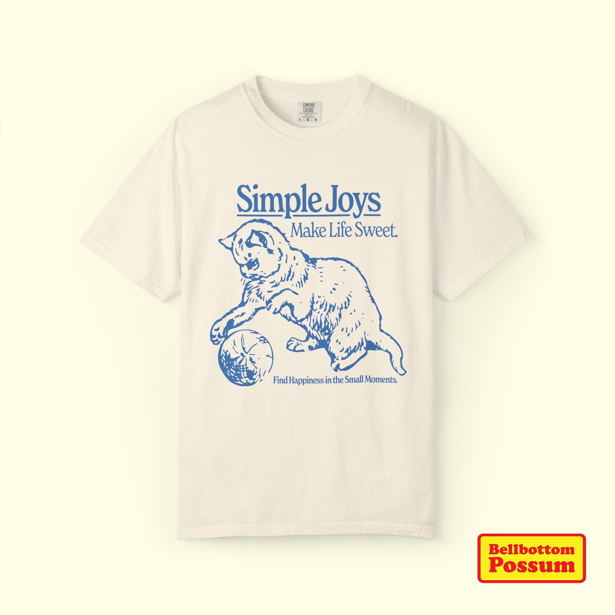 Simple Joys Cat T-Shirt | Comfort Colors