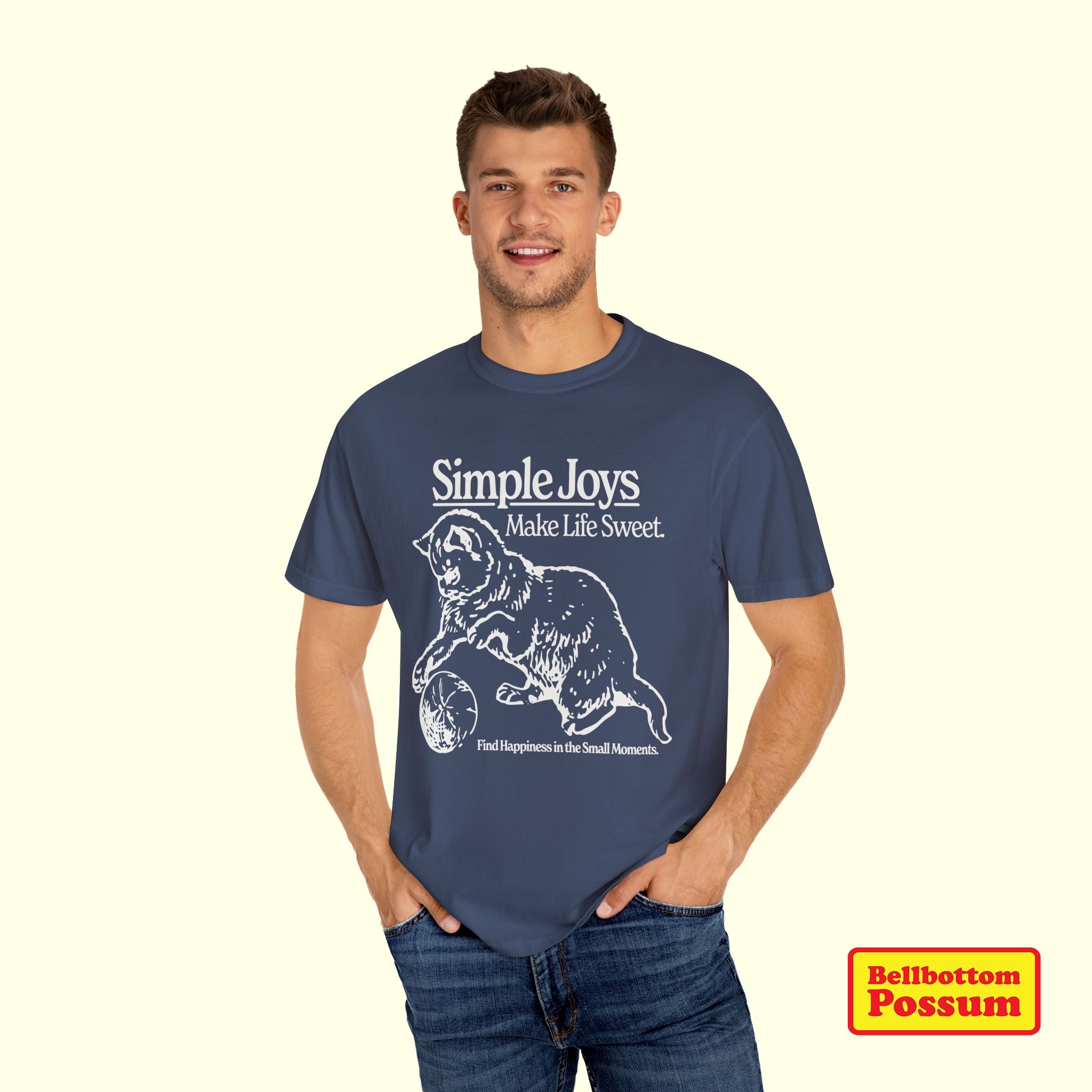 Simple Joys Cat T-Shirt | Comfort Colors