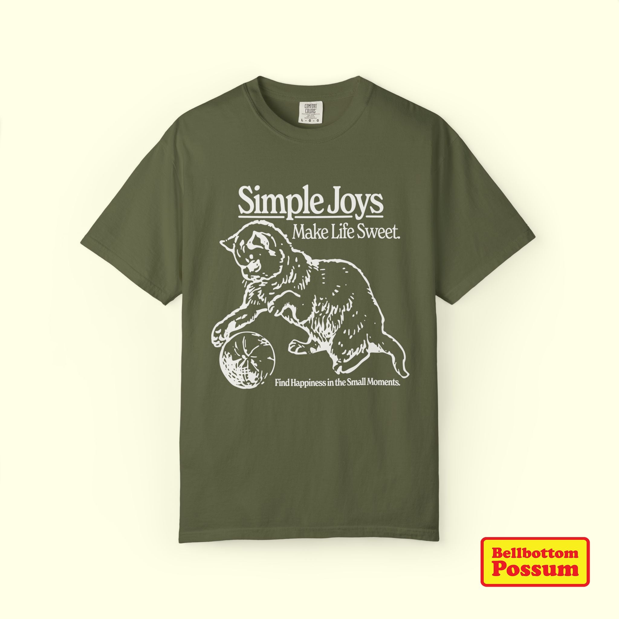 Simple Joys Cat T-Shirt | Comfort Colors
