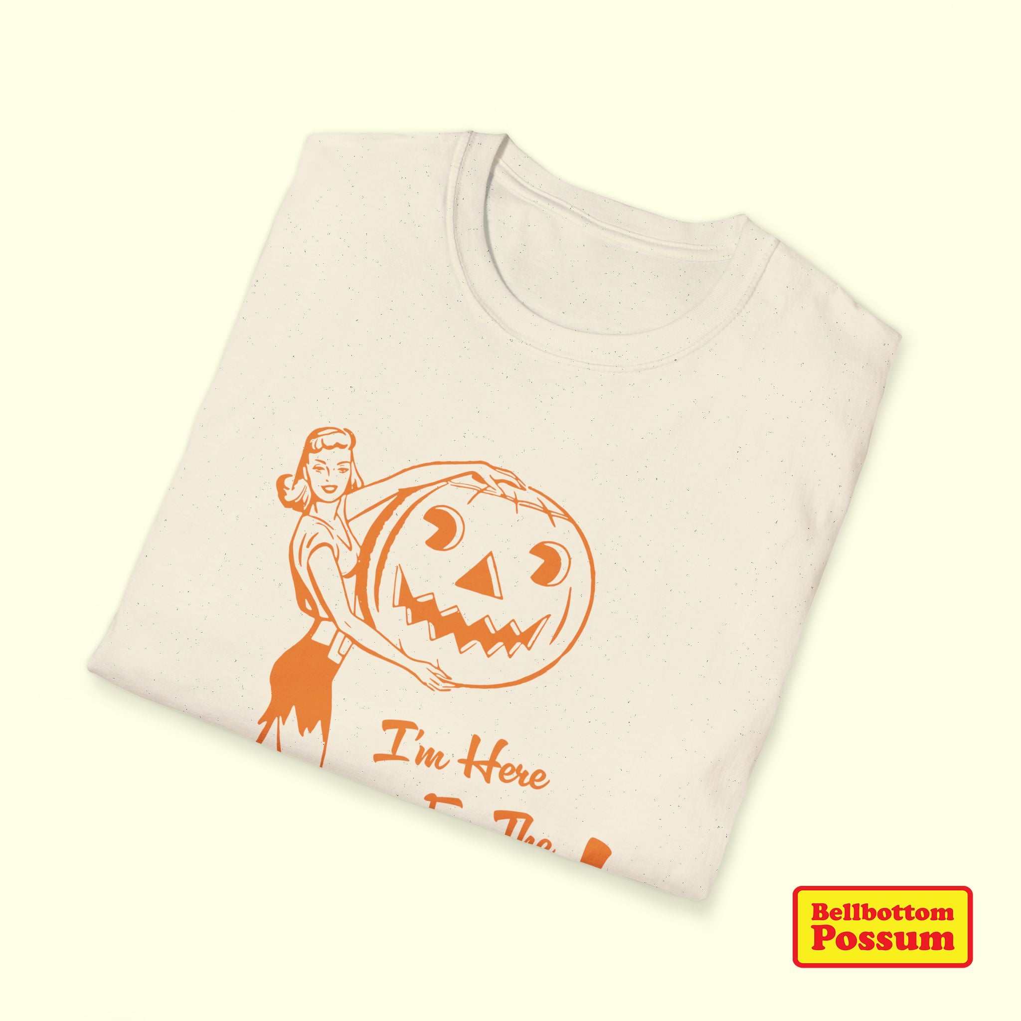 Here for the Boos Halloween T-Shirt | Funny Seasonal Graphic Tee | Spooky Season Shirt