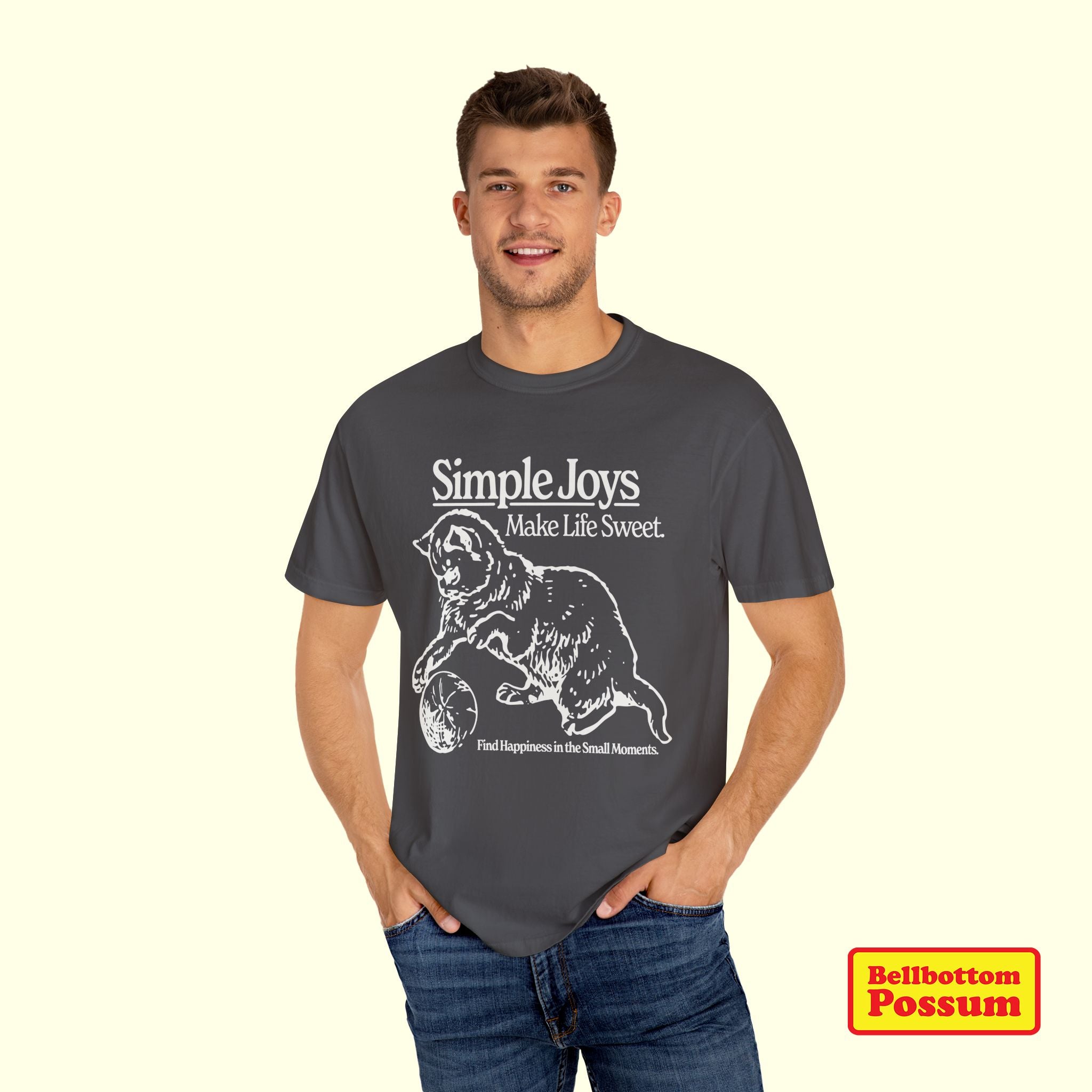 Simple Joys Cat T-Shirt | Comfort Colors