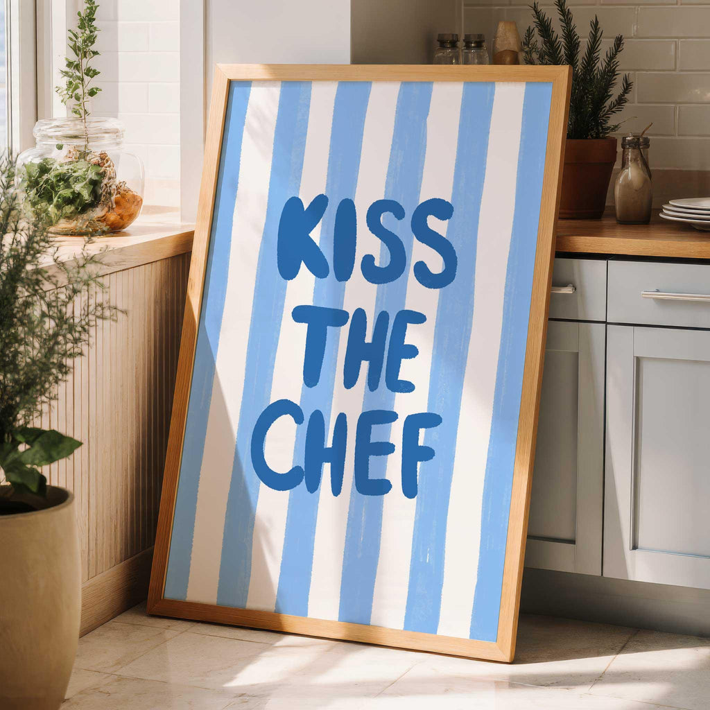 Kiss the Chef Wall Art Digital Download