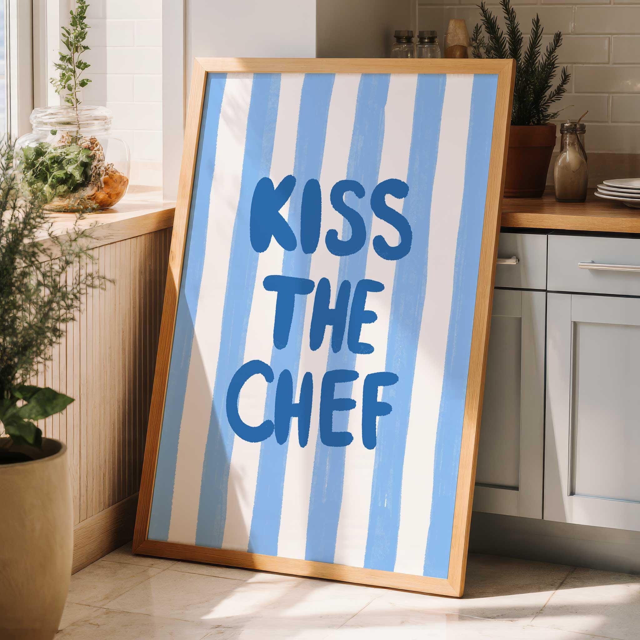 Kiss the Chef Wall Art Digital Download