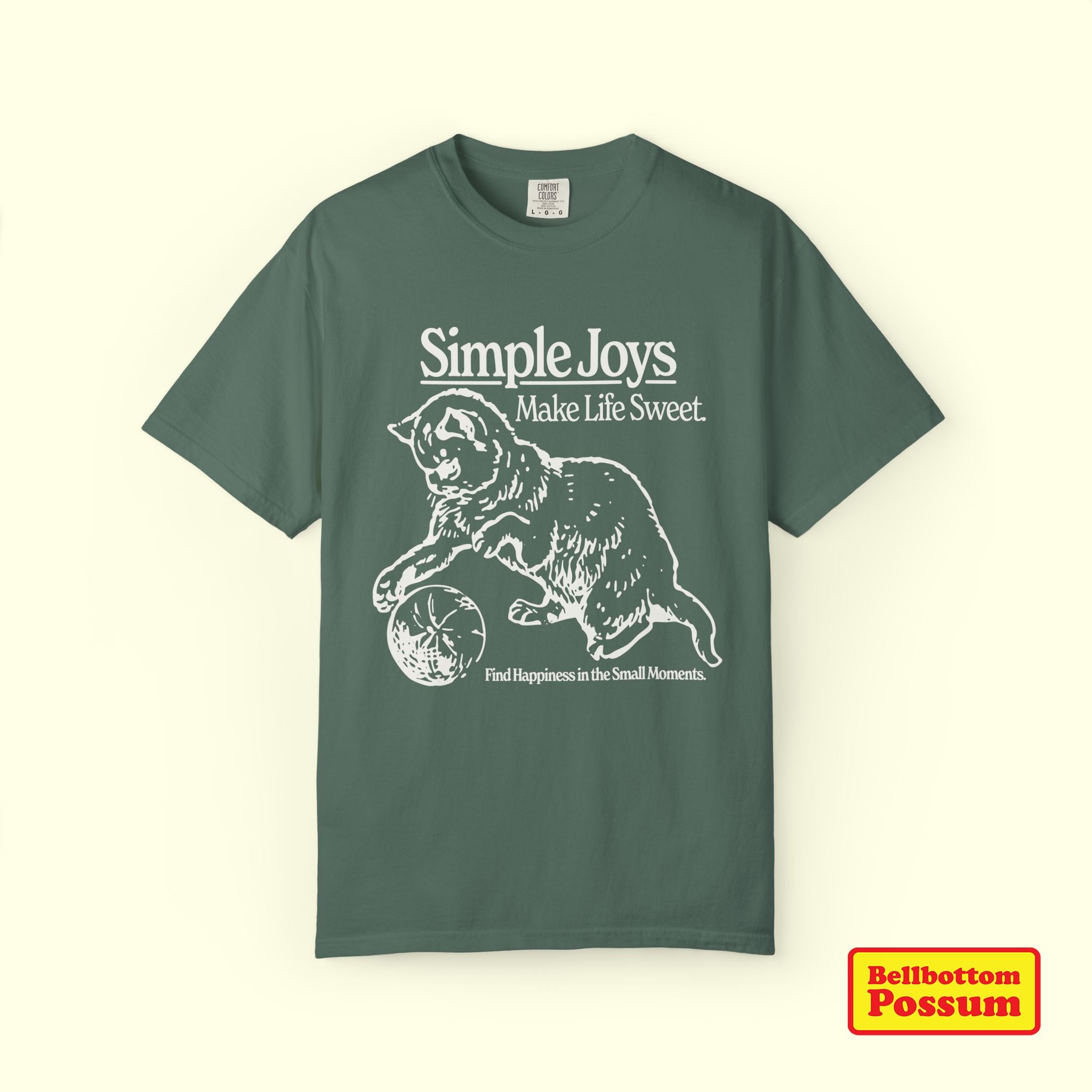 Simple Joys Cat T-Shirt | Comfort Colors