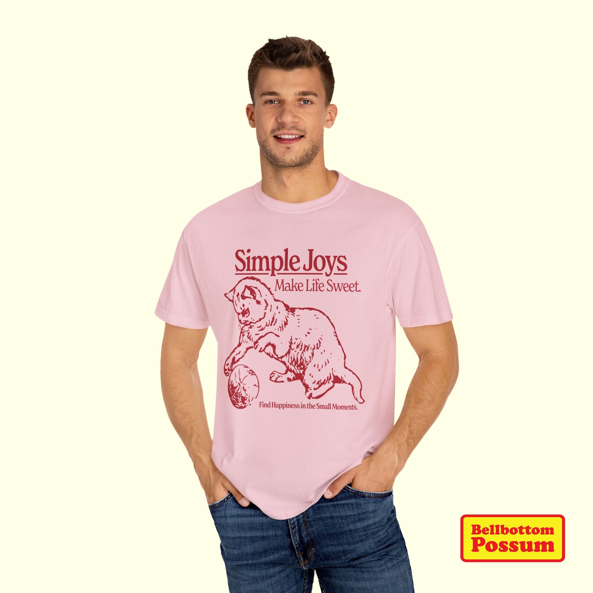 Simple Joys Cat T-Shirt | Comfort Colors