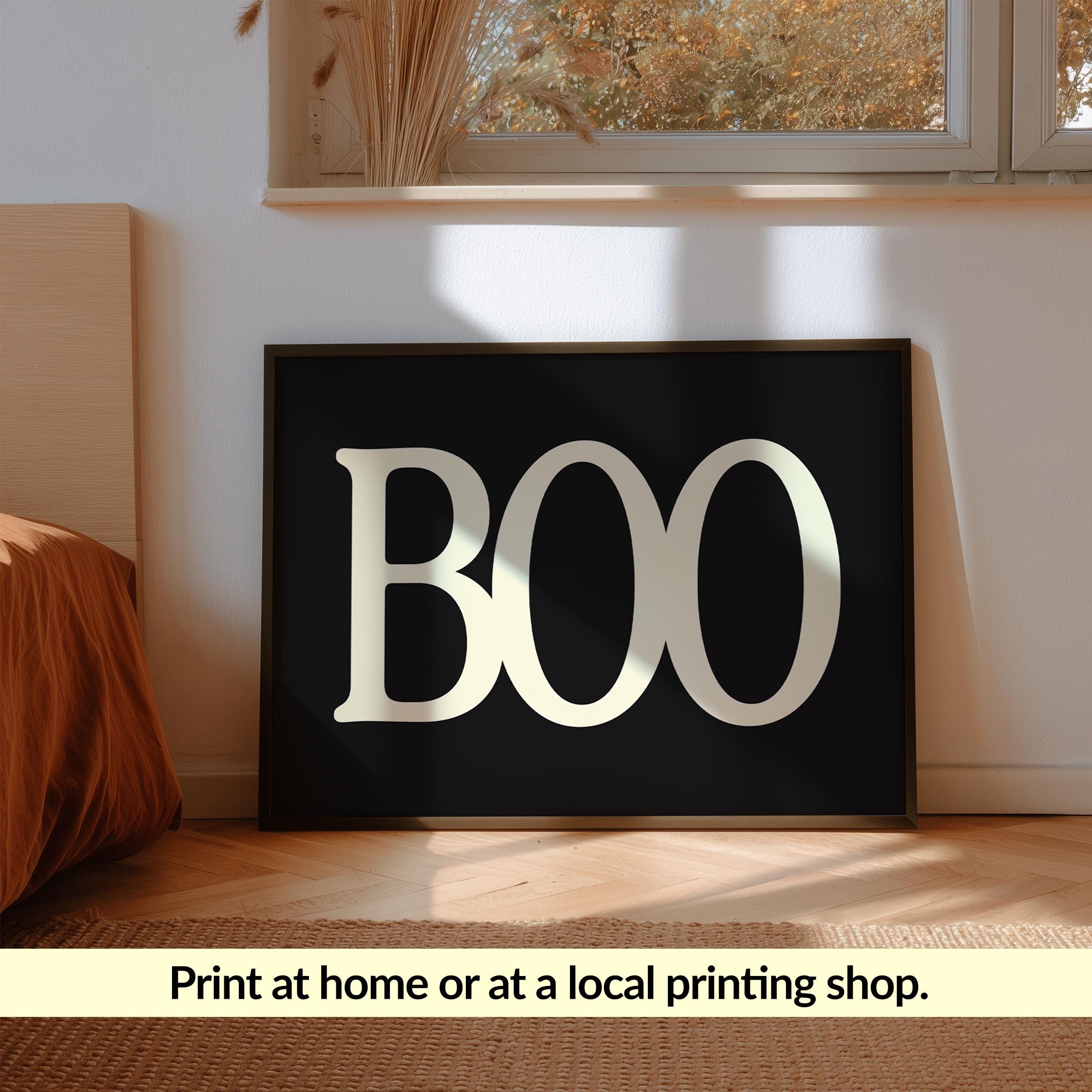 5 Halloween Prints Decor Retro Gallery Wall Art | Digital Download