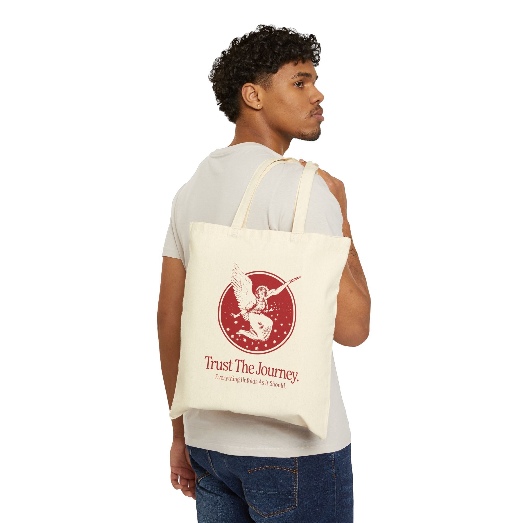 Trust The Journey Cotton Canvas Tote Bag