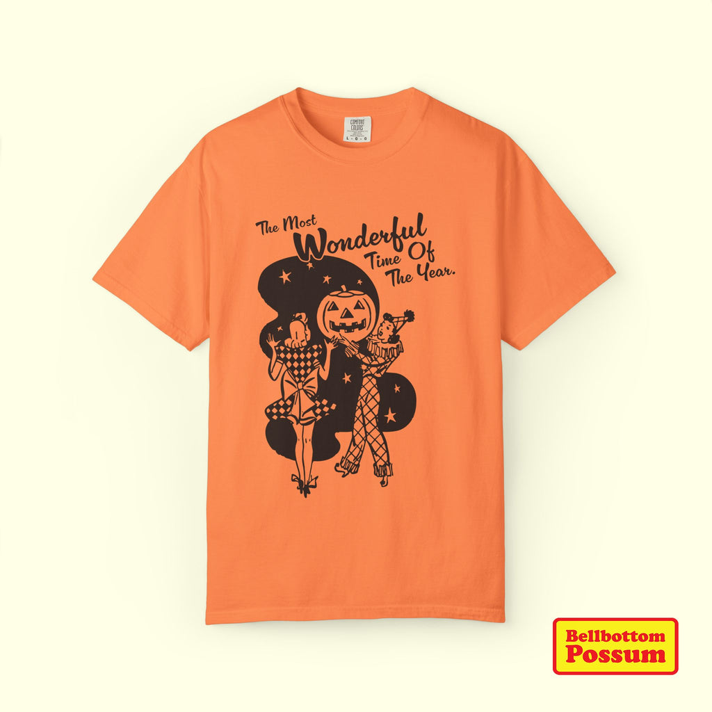 The Most Wonderful Time of the Year Halloween T-Shirt | Funny Seasonal Graphic Tee | Spooky Season Retro Vintage Shirt