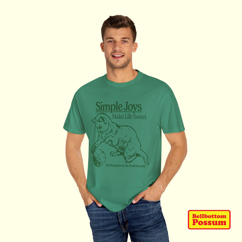 Simple Joys Cat T-Shirt | Comfort Colors