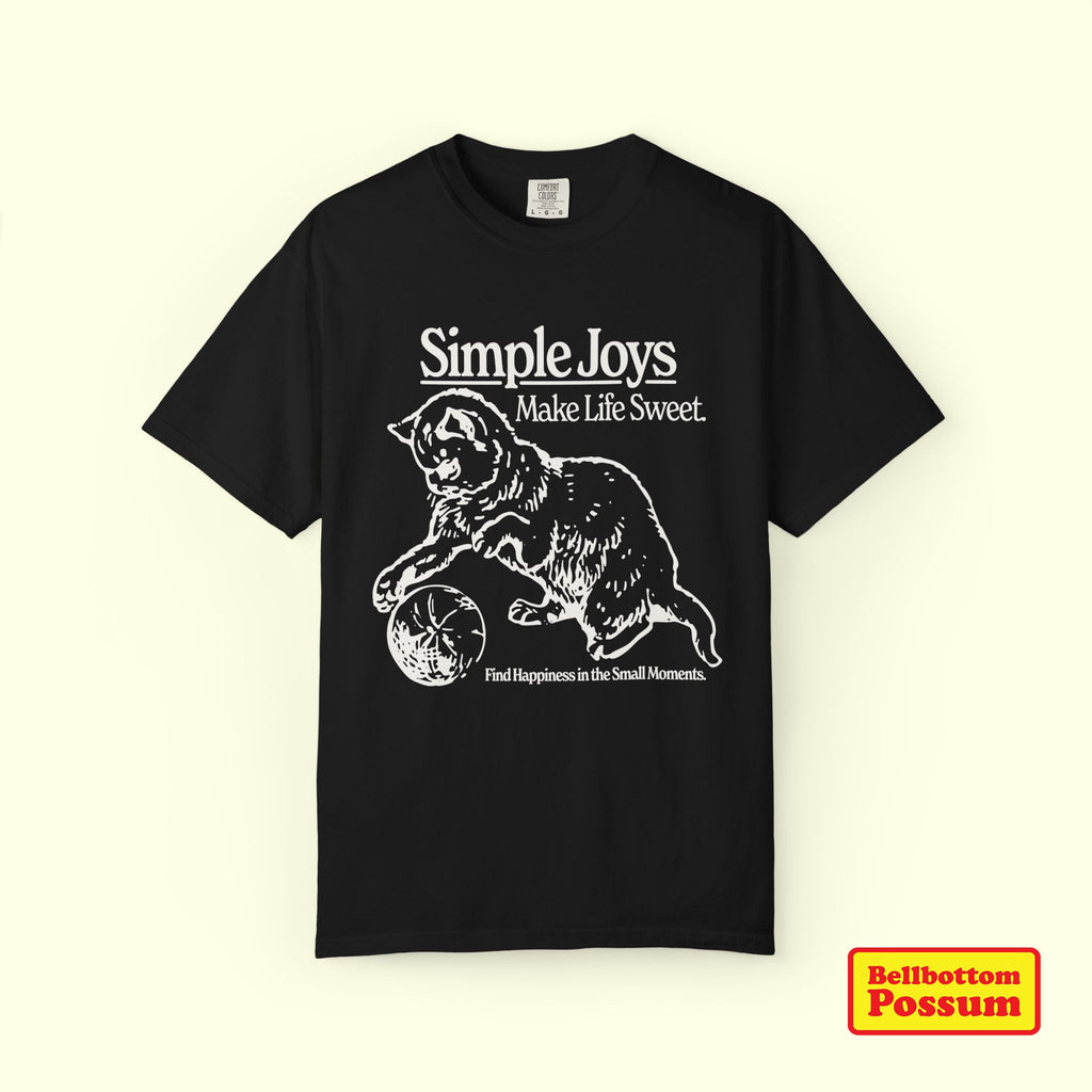 Simple Joys Cat T-Shirt | Comfort Colors