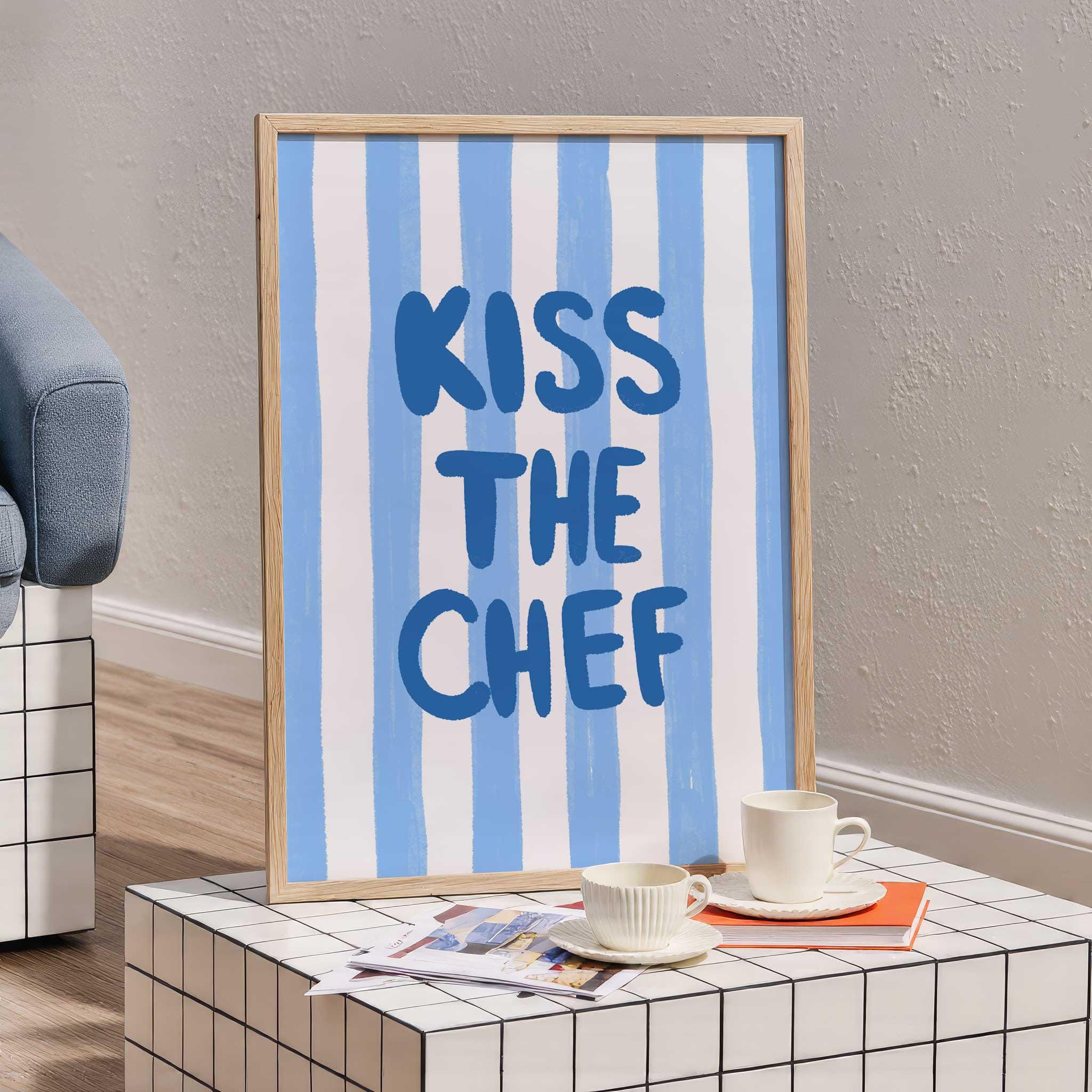 Kiss the Chef Wall Art Digital Download
