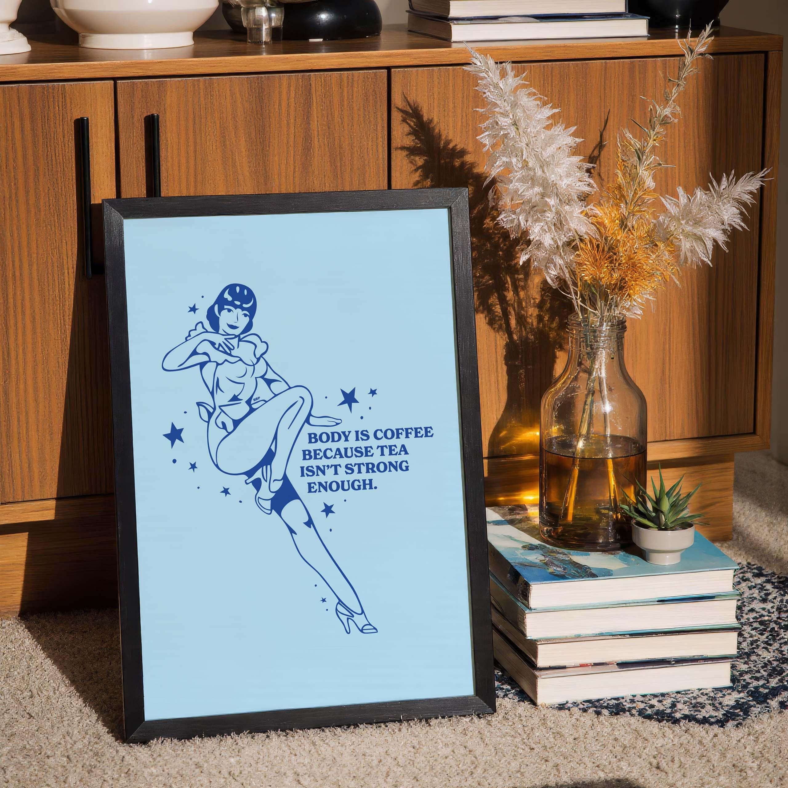 Pin-Up Brassy Betty Digital Art Print | Instant Download