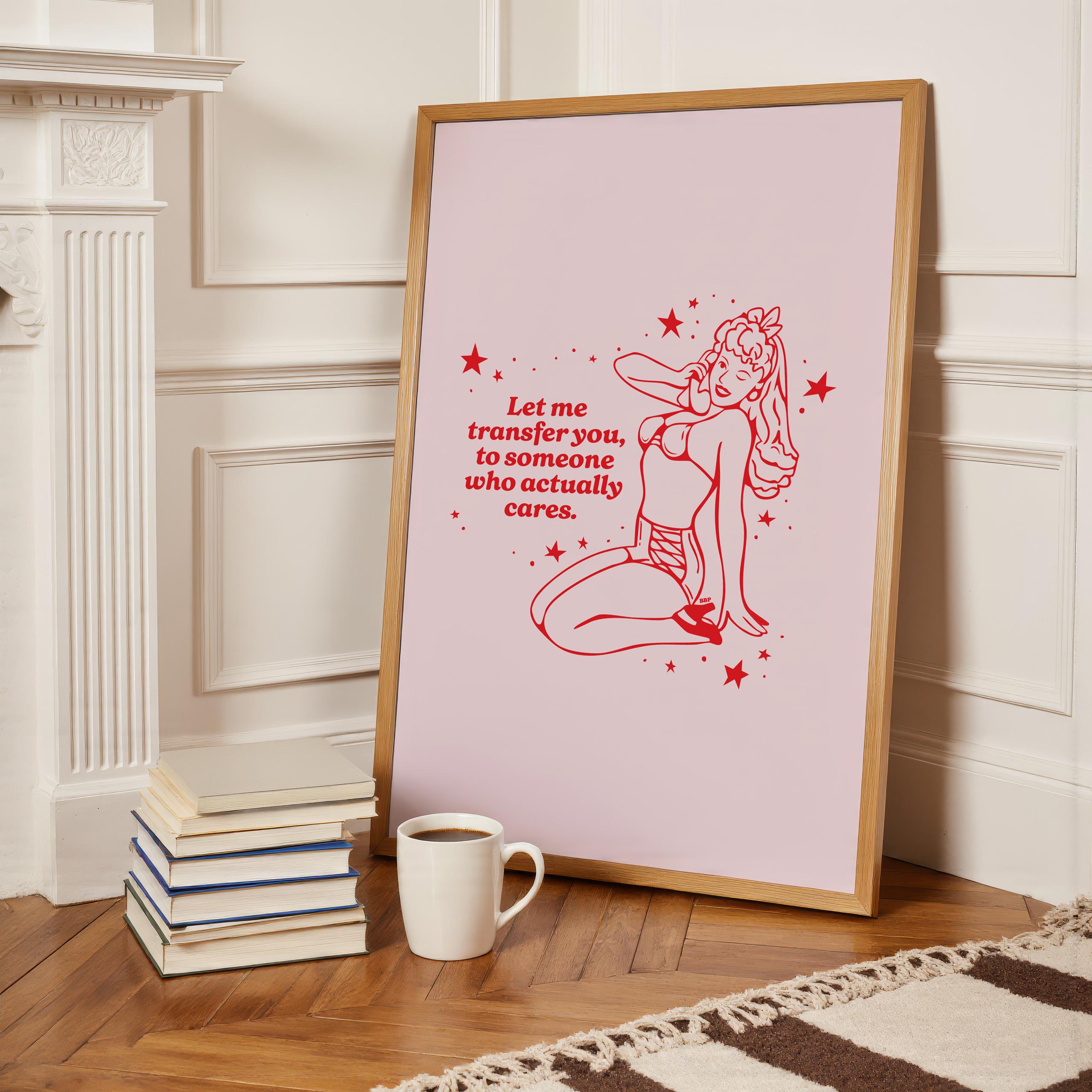 Pin-Up Sassy Sarah Digital Art Print | Instant Download