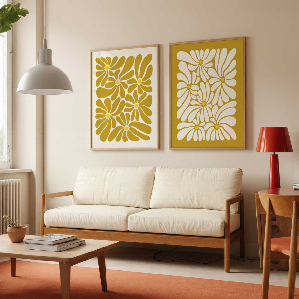 Groovy Organic Flowers Wall Art | All Sizes