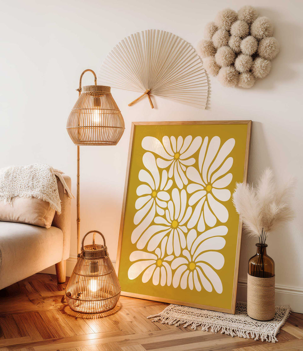 Groovy Organic Flowers Wall Art | All Sizes
