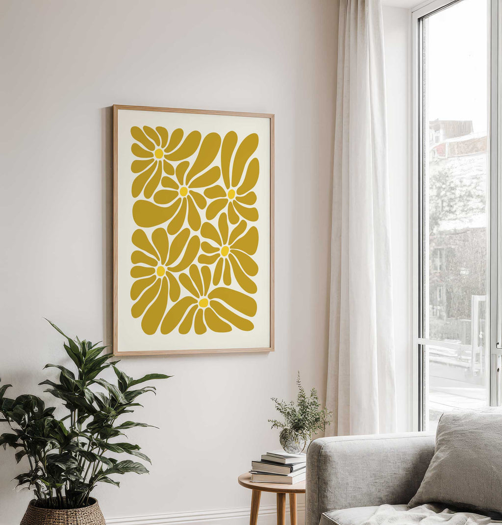 Groovy Organic Flowers Wall Art | All Sizes