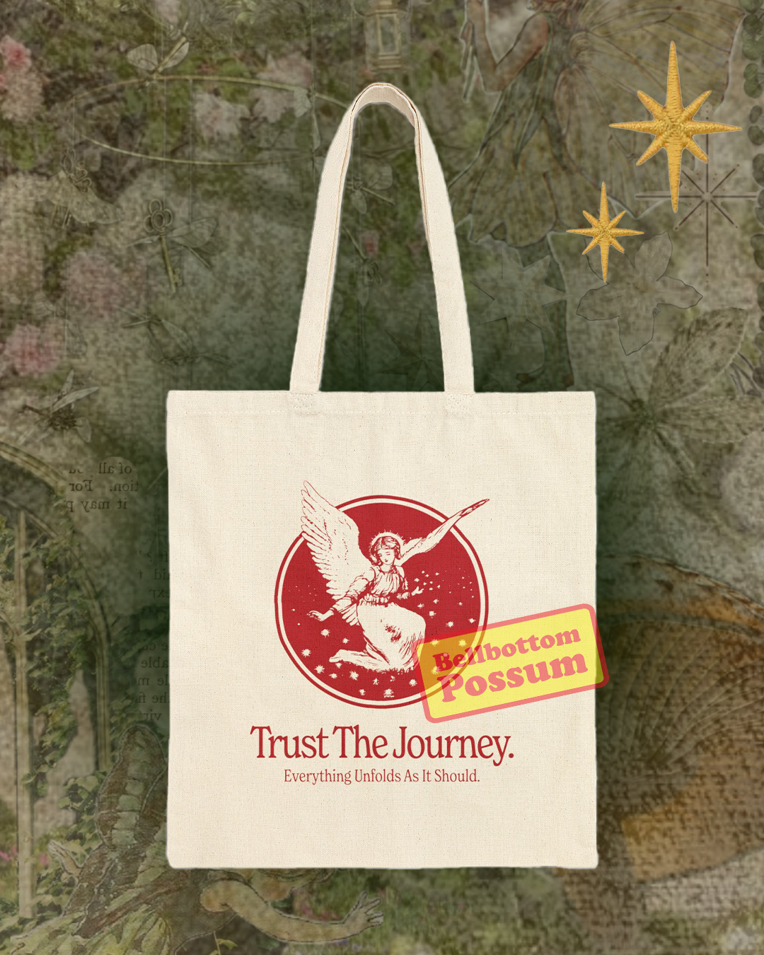 Trust The Journey Cotton Canvas Tote Bag